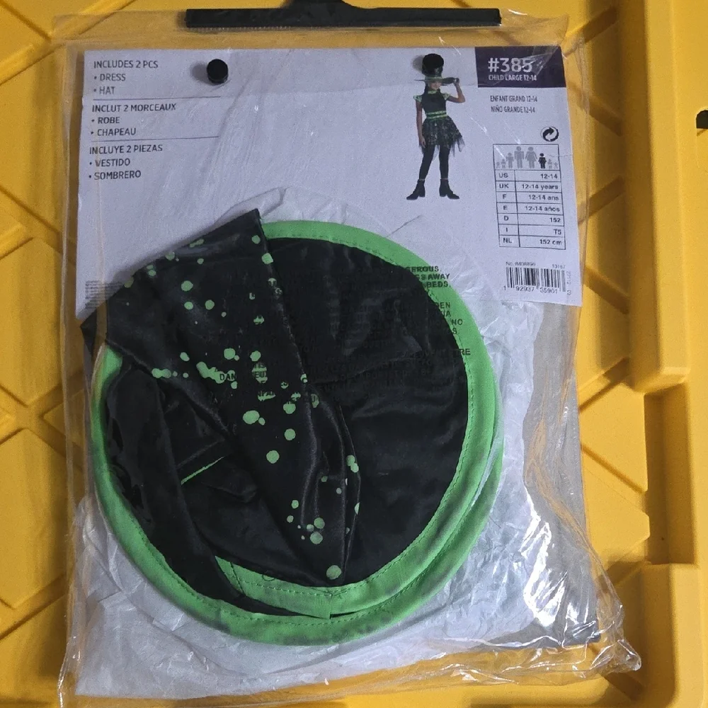 Glow-in-the-Dark Witch Costume for Kids